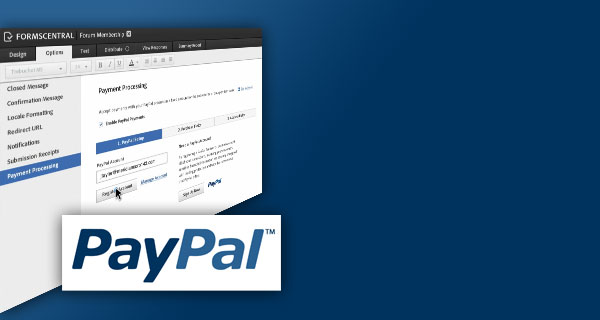 FormsCentral Paypal