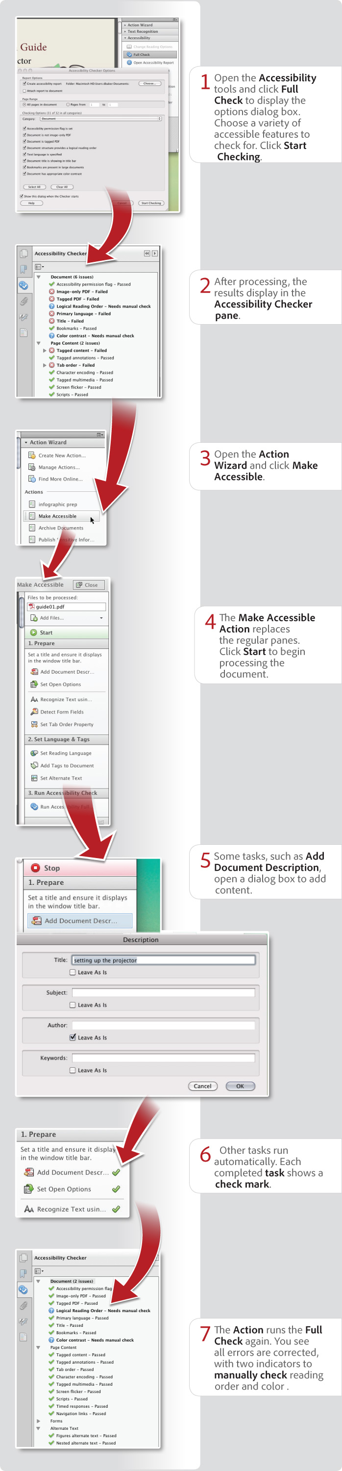How to ensure your PDF file is accessible using Acrobat XI