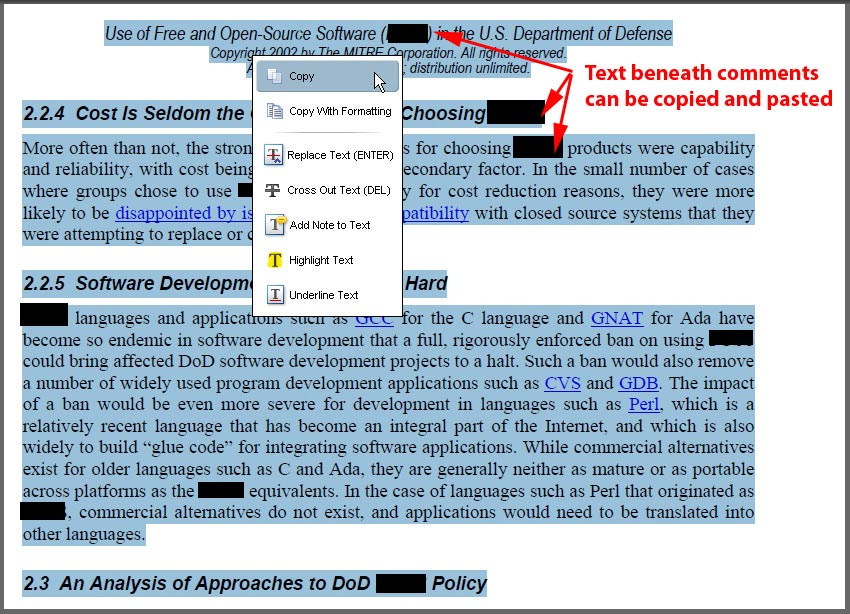 redact in adobe acrobat 7.0 professional