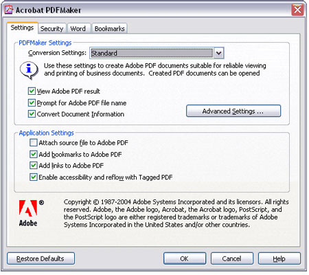 Acrobat Pdfmaker -  4