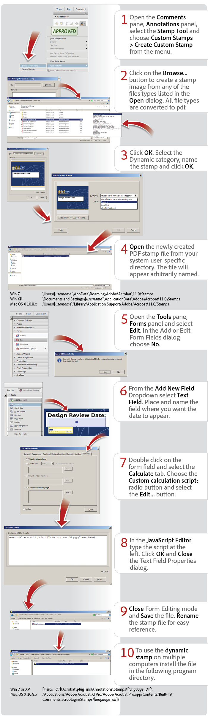 Adobe Dynamic Stamp Templates