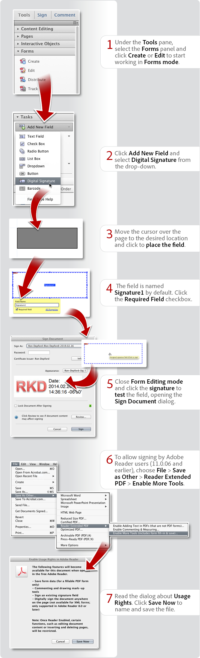 how to create a digital signature in adobe acrobat x