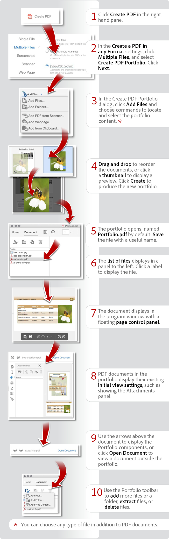 convert pdf portfolio to single pdf